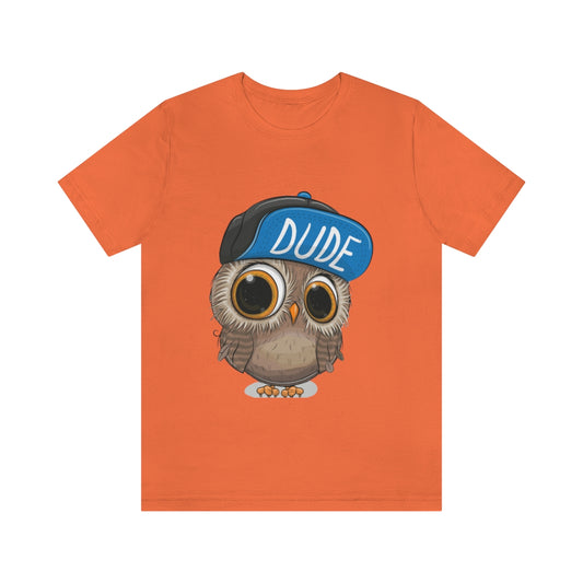 Unisex Jersey Short Sleeve Tee "Cute Cartoon Owl in a cap"