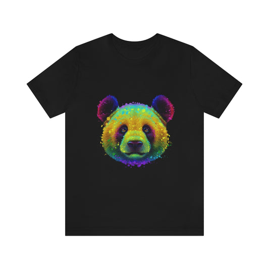 Unisex Jersey Short Sleeve Tee "Colorful Panda neon"