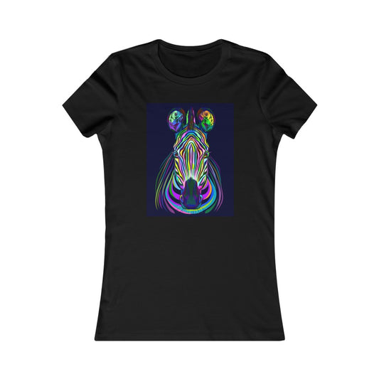 Women's Favorite Tee "Colorful zebra"