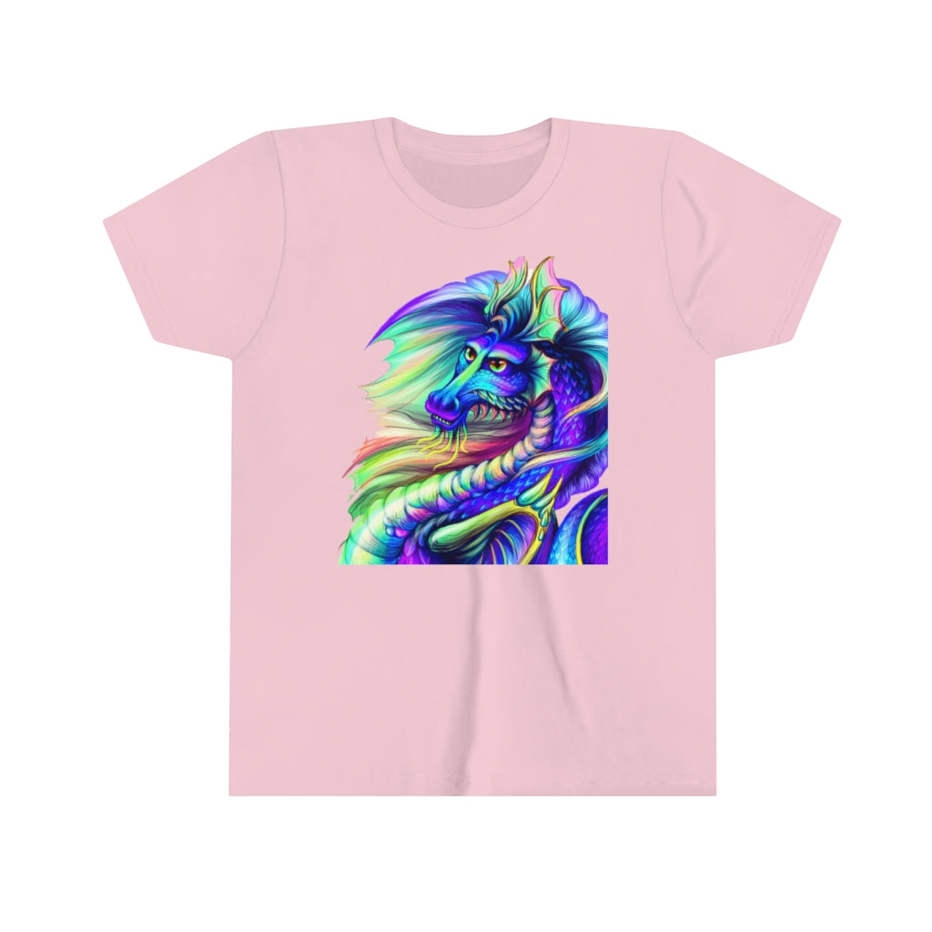 Youth Short Sleeve Tee "Multi-colored dragon"