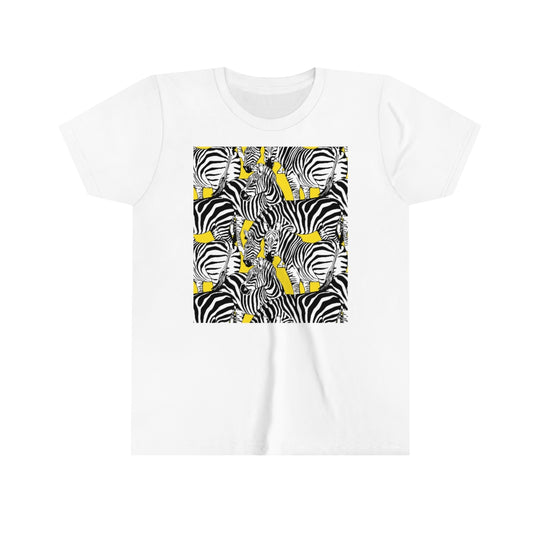 Youth Short Sleeve Tee "Colorful zebras"