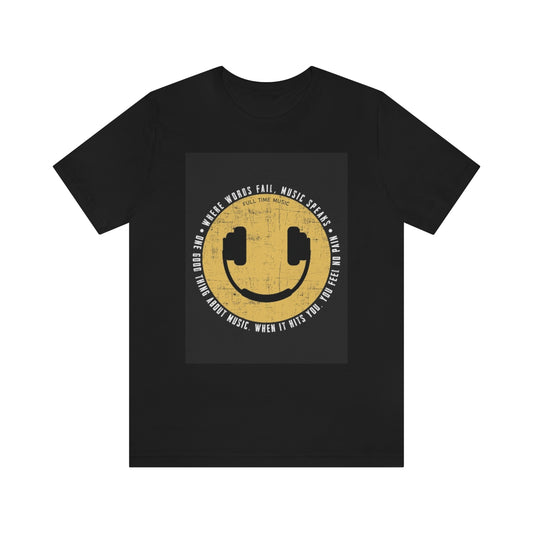 Unisex Jersey Short Sleeve Tee "Smile and headset"