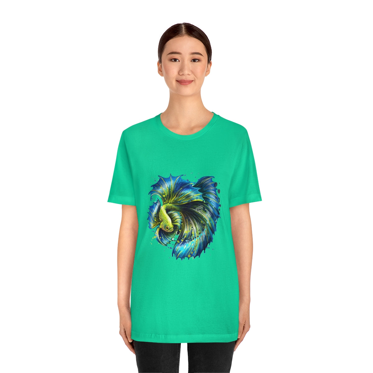 Unisex Jersey Short Sleeve Tee "Colorful tropical fish"