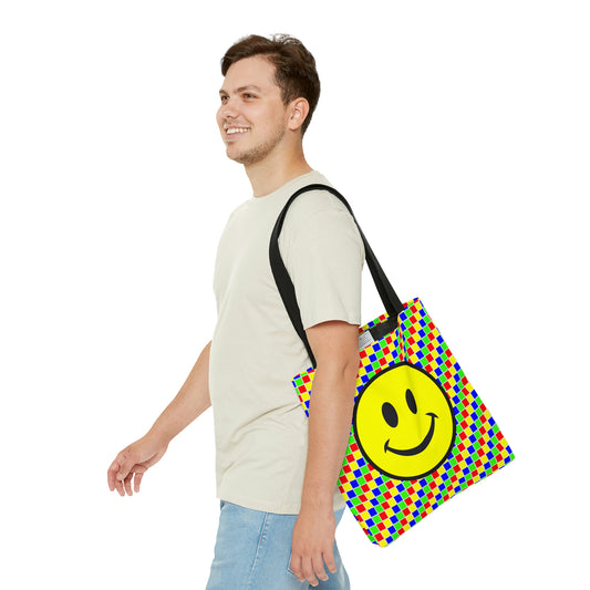 AOP Tote Bag "Smile and mosaic"
