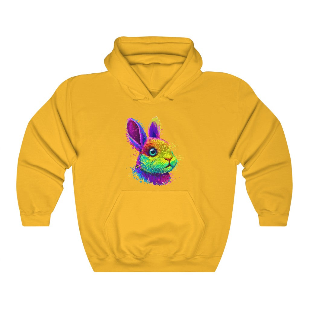 Unisex Heavy Blend™ Hooded Sweatshirt "Abstract colorful little rabbit"