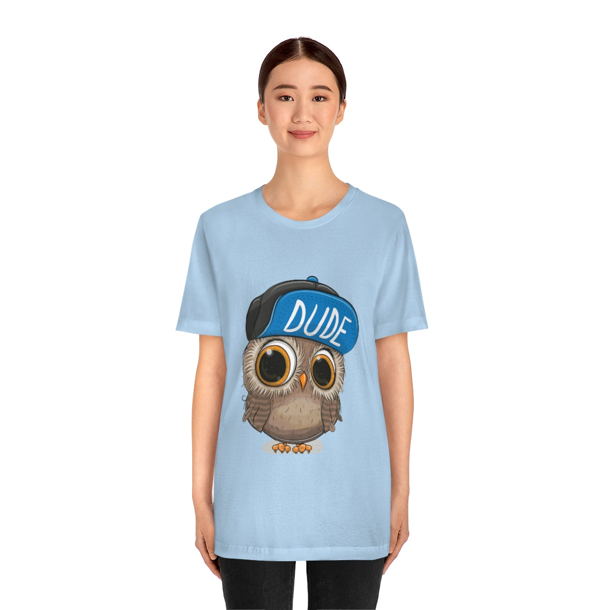 Unisex Jersey Short Sleeve Tee "Cute Cartoon Owl in a cap"