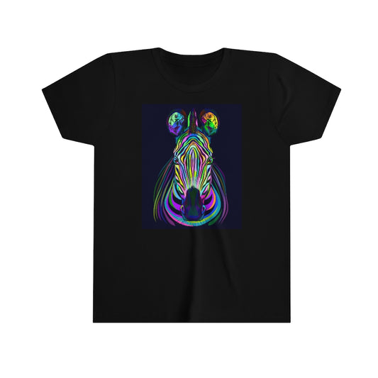 Youth Short Sleeve Tee "Colorful zebra"