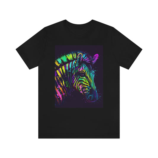 Unisex Jersey Short Sleeve Tee "Colorful zebra"