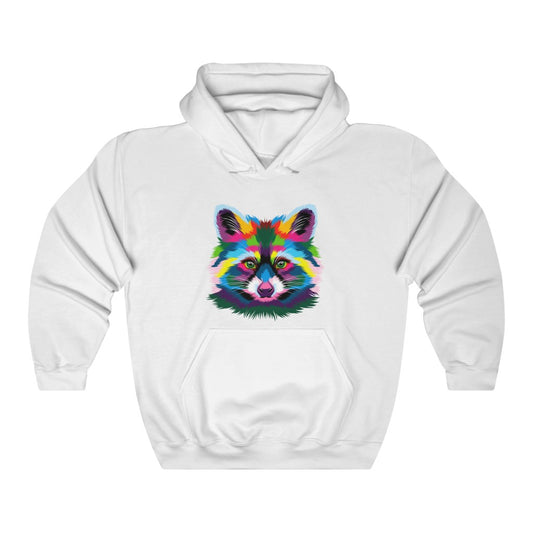 Unisex Heavy Blend™ Hooded Sweatshirt "Abstract colorful raccoon"