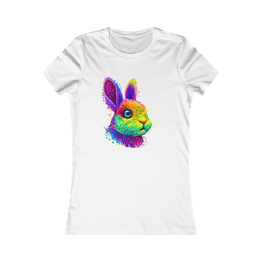 Women's Favorite Tee "Abstract colorful little rabbit"